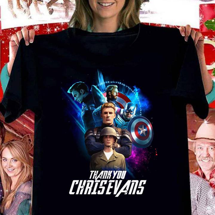 Captain America thank you Chris Evans t-shirt woman shirt