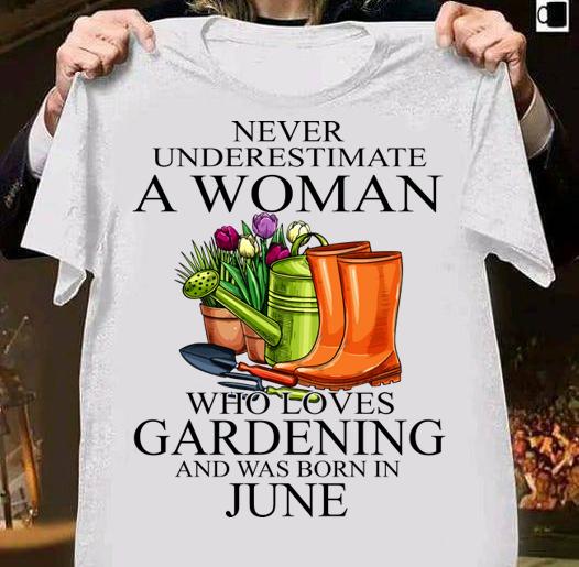 Never Underestimate A Lady Who Loves Gardening And Was Born In February t-shirt shirt