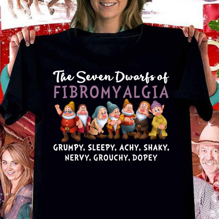 Snow White and The Seven Dwarfs Of Fibromyalgia t-shirt woman shirt