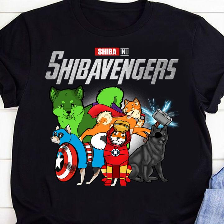 Marvel Avengers Endgame Shiba Inu Shibavengers t-shirt shirt