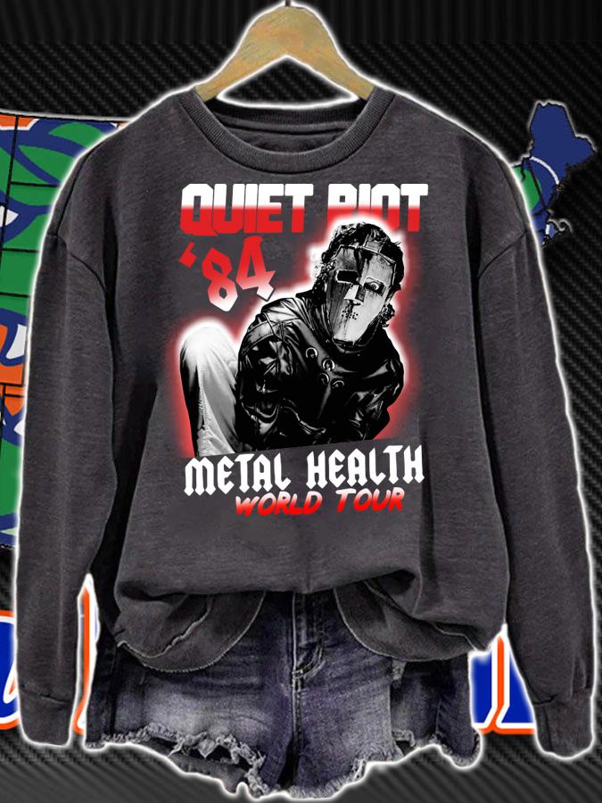 Halloween quiet riot 84 mental health world tour t-shirt sweatshirt