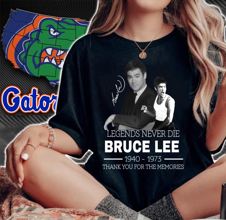 Legends Never Die Bruce Lee Thank You For The Memories t-shirt woman shirt