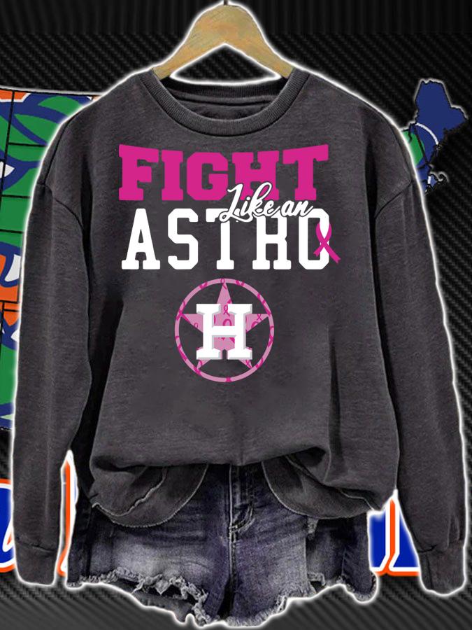 Premium Houston Astros fight like an Astro Breast Cancer Awareness t-shirt sweatshirt