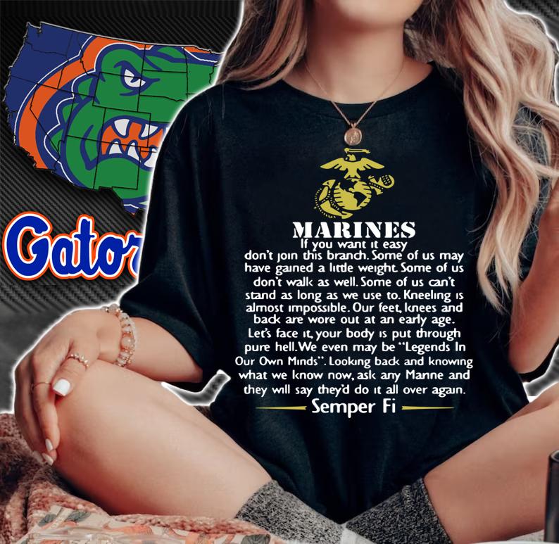 Marines If You Want It Easy Dont Join This Branch t-shirt woman shirt