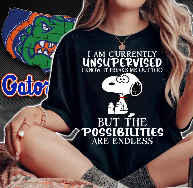 Snoopy I Am Currently Unsupervised But The Possibilities Are Endless t-shirt woman shirt