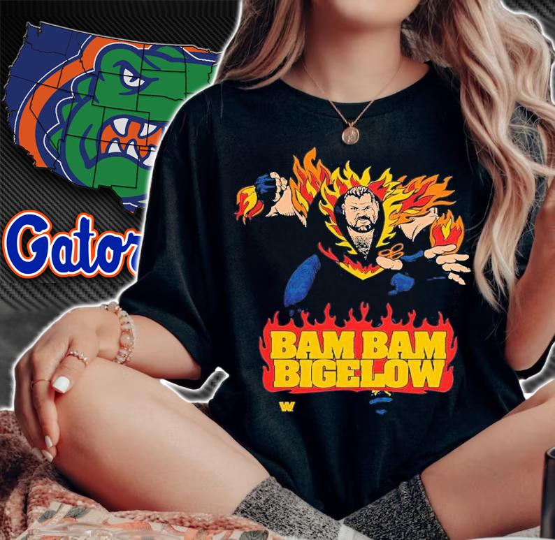 Bam Bam Bigelow Illustrated shirt t-shirt woman shirt