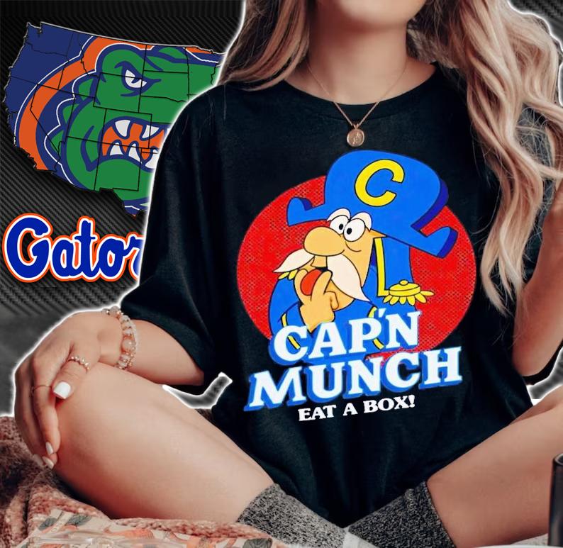 Capn Munch eat a box shirt t-shirt woman shirt