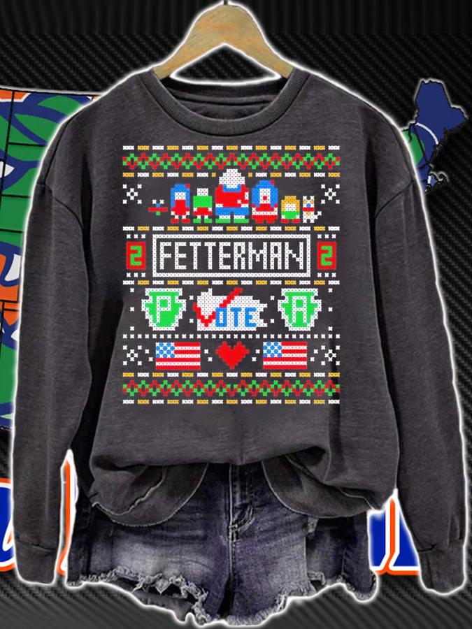 Fetterman ugly Christmas shirt t-shirt sweatshirt