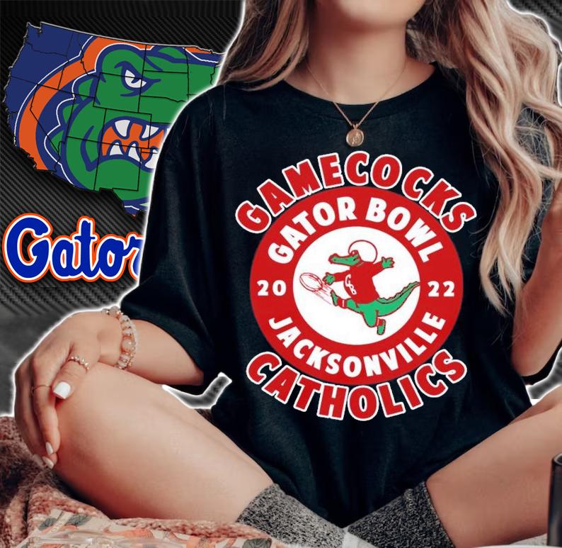Game Cock Gator Bowl 2022 Jacksonville Catholics Shirt t-shirt woman shirt