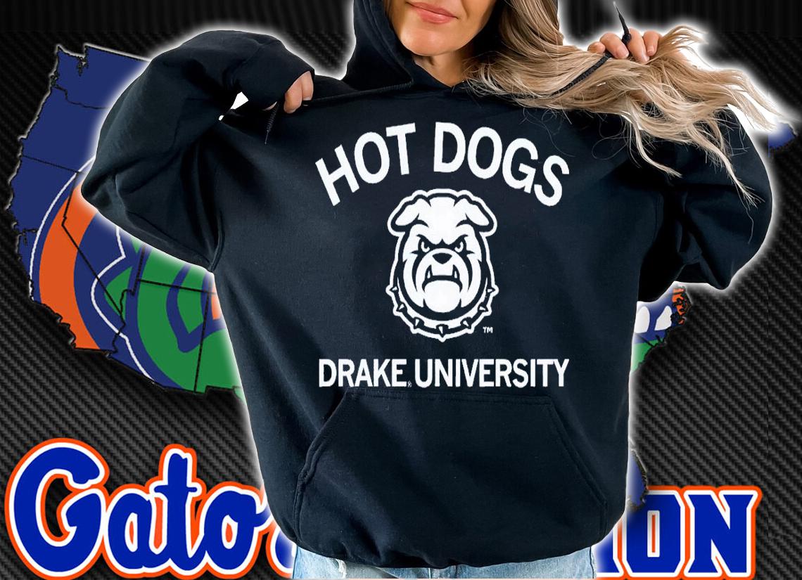 Hot dogs Drake University shirt t-shirt hoodie