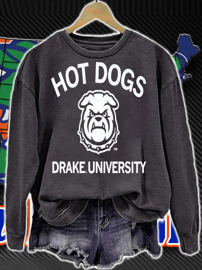 Hot dogs Drake University shirt t-shirt sweatshirt