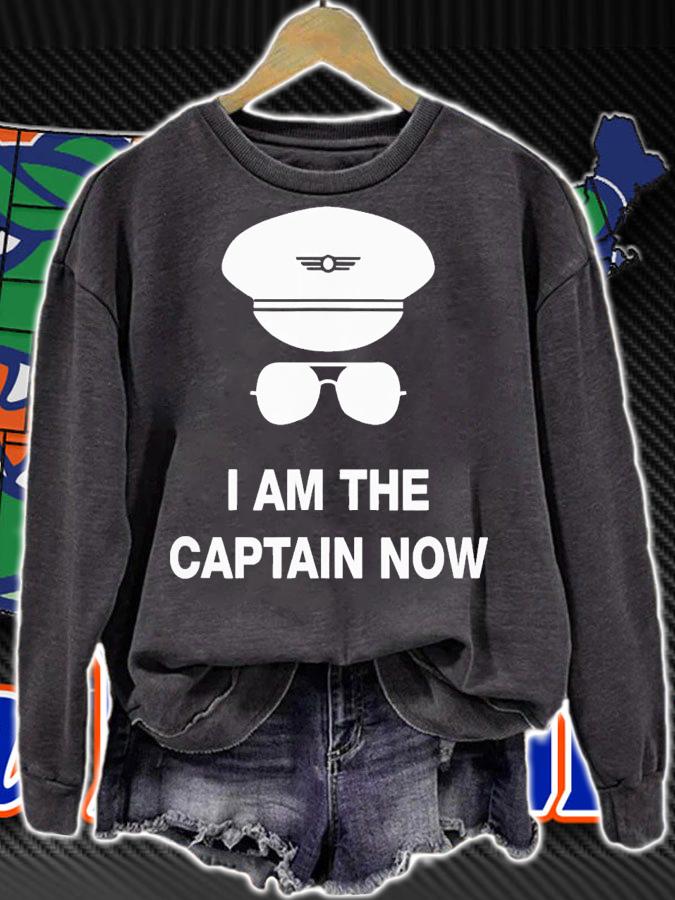 I am captain now pilot shirt t-shirt sweatshirt