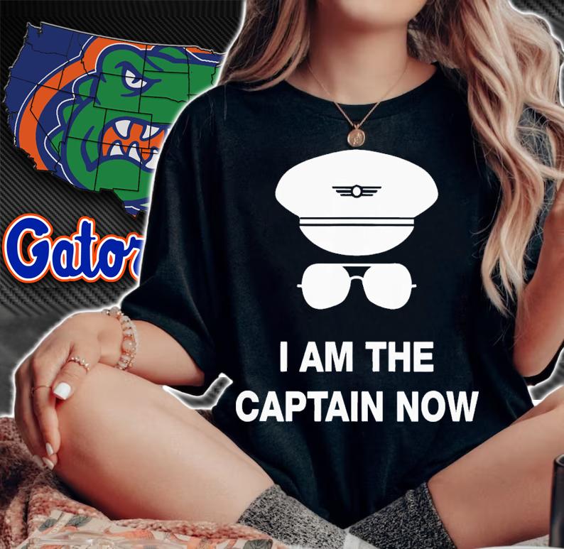 I am captain now pilot shirt t-shirt woman shirt
