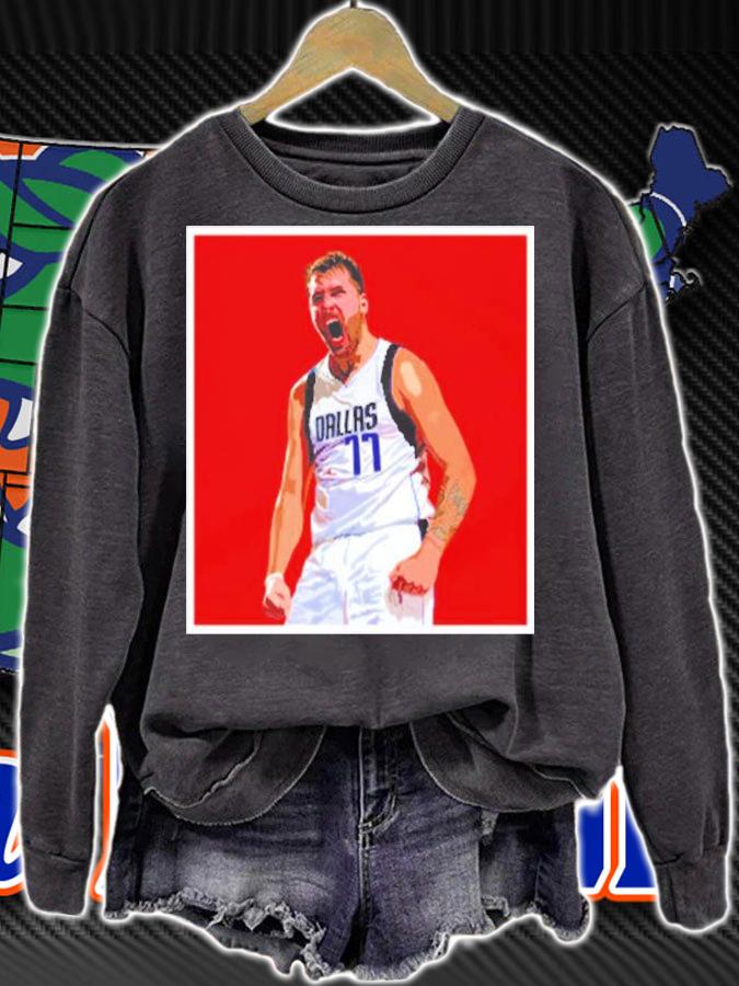 Luka Doncic Celebration Portrait Shirt t-shirt sweatshirt