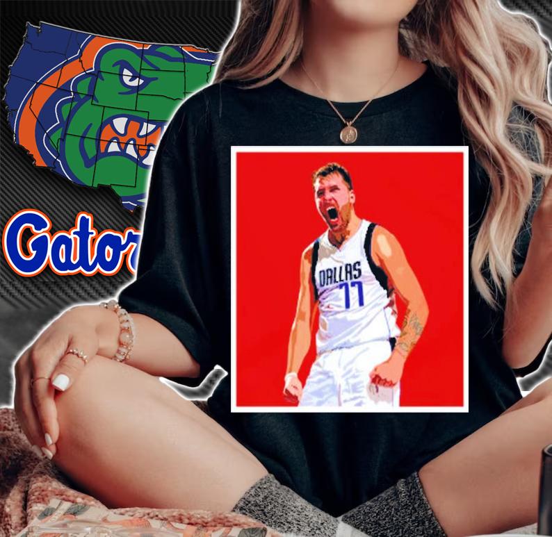 Luka Doncic Celebration Portrait Shirt t-shirt woman shirt