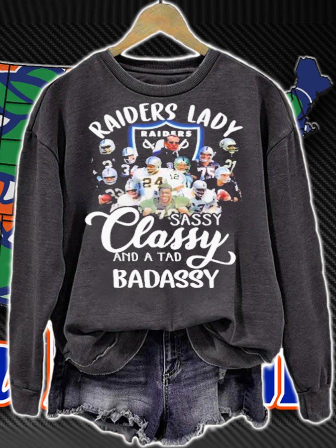 Las Vegas Raiders lady sassy classy and a tad badassy shirt t-shirt
