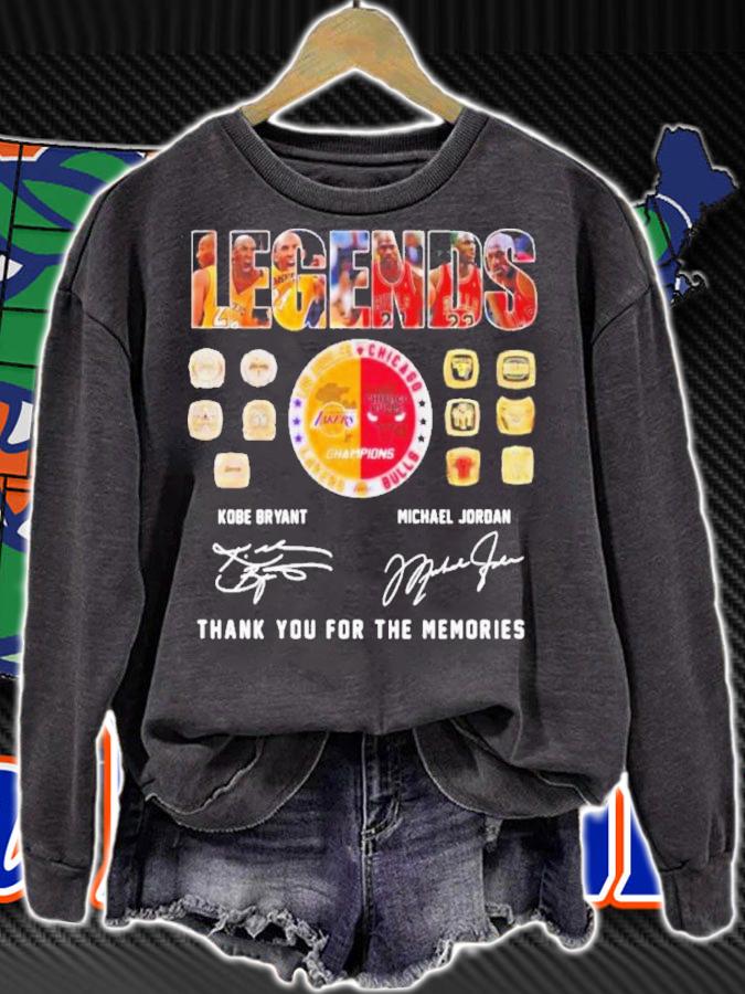 Kobe Bryant Michael Jordan Legends Thank You Signatures 2022 Shirt t-shirt sweatshirt