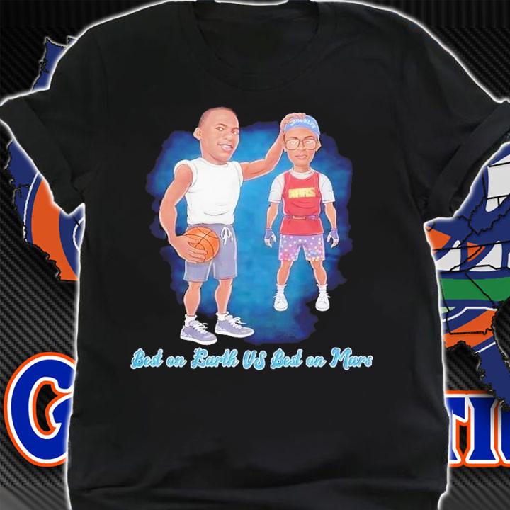 Michael Jordan and Mars best on Earth vs best on Mars shirt t-shirt