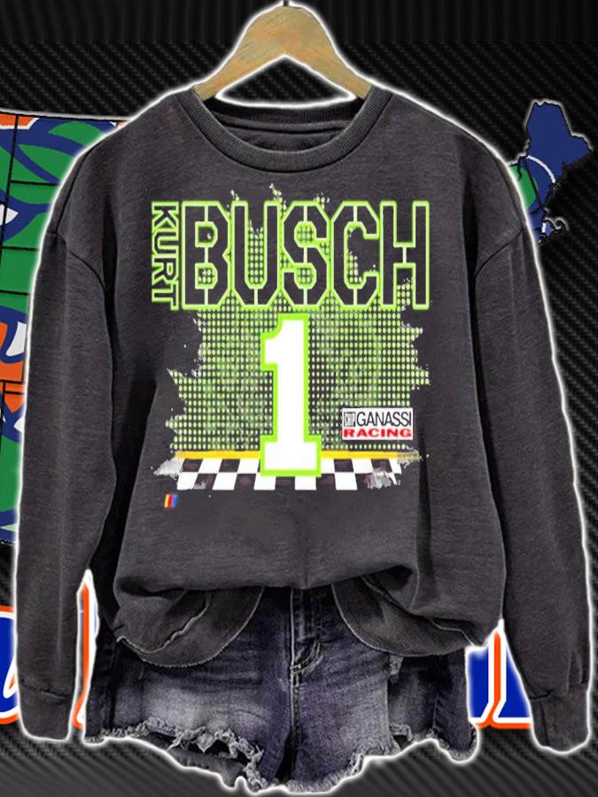 Nascar Kurt Busch Racing Flags T-Shirt t-shirt sweatshirt