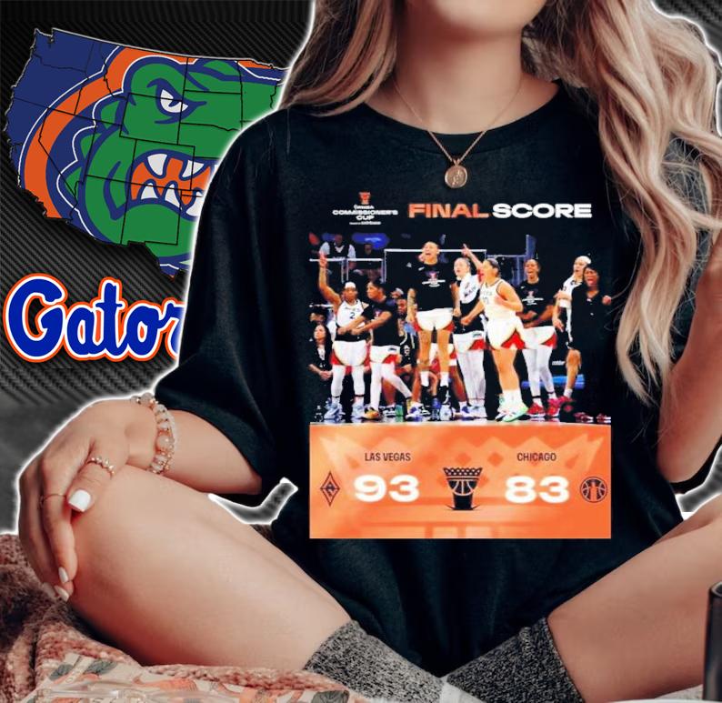Las Vegas Aces Final Score WNBA Commissioner's Cup Las Vegas 93 Chicago Shirt t-shirt
