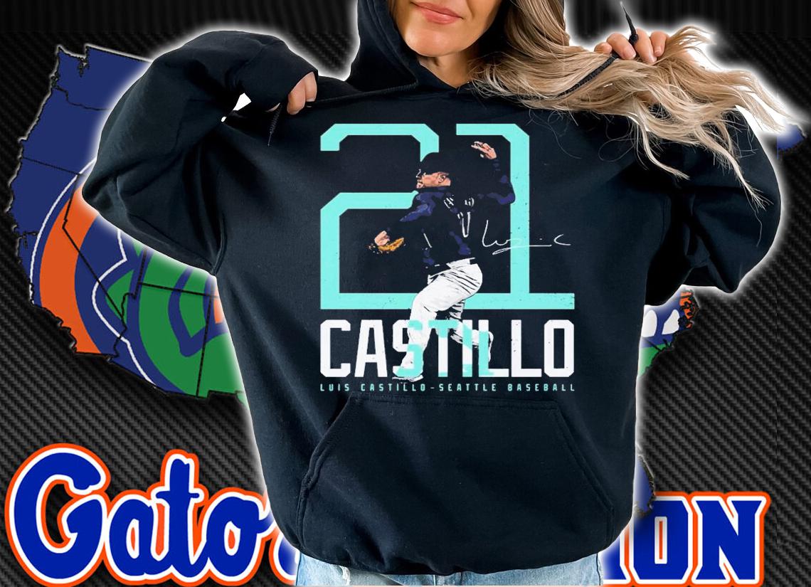 Luis Castillo Seattle Bold Number shirt t-shirt