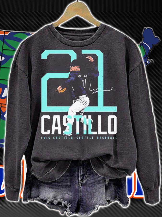 Luis Castillo Seattle Bold Number shirt t-shirt