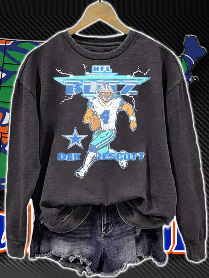 NFL Blitz Cowboys Dak Prescott shirt t-shirt sweatshirt