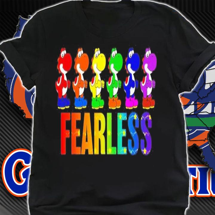 Nintendo Yoshi Fearless Rainbow shirt t-shirt shirt