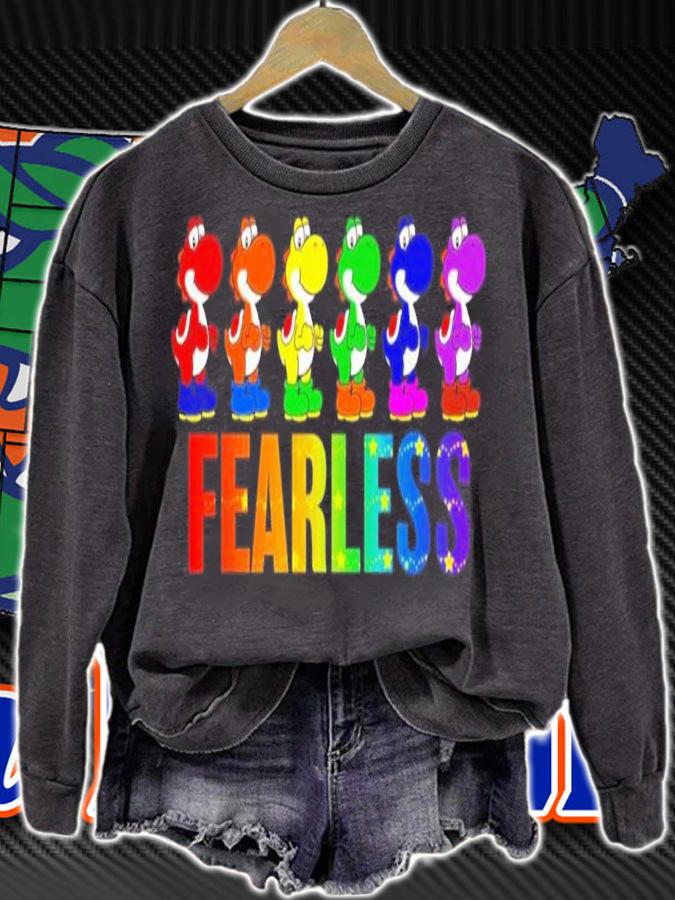 Nintendo Yoshi Fearless Rainbow shirt t-shirt sweatshirt