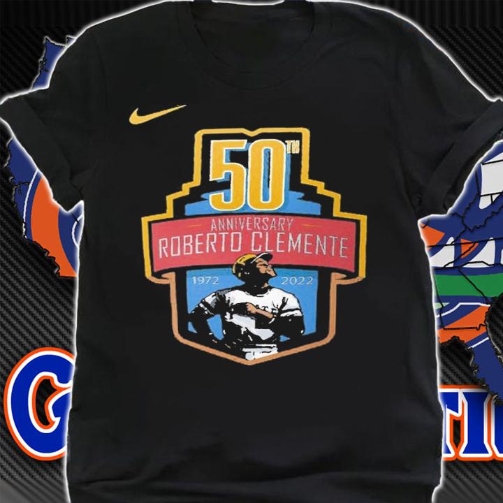 Roberto Clemente Pittsburgh Pirates 50th Anniversary Commemorative shirt t-shirt shirt