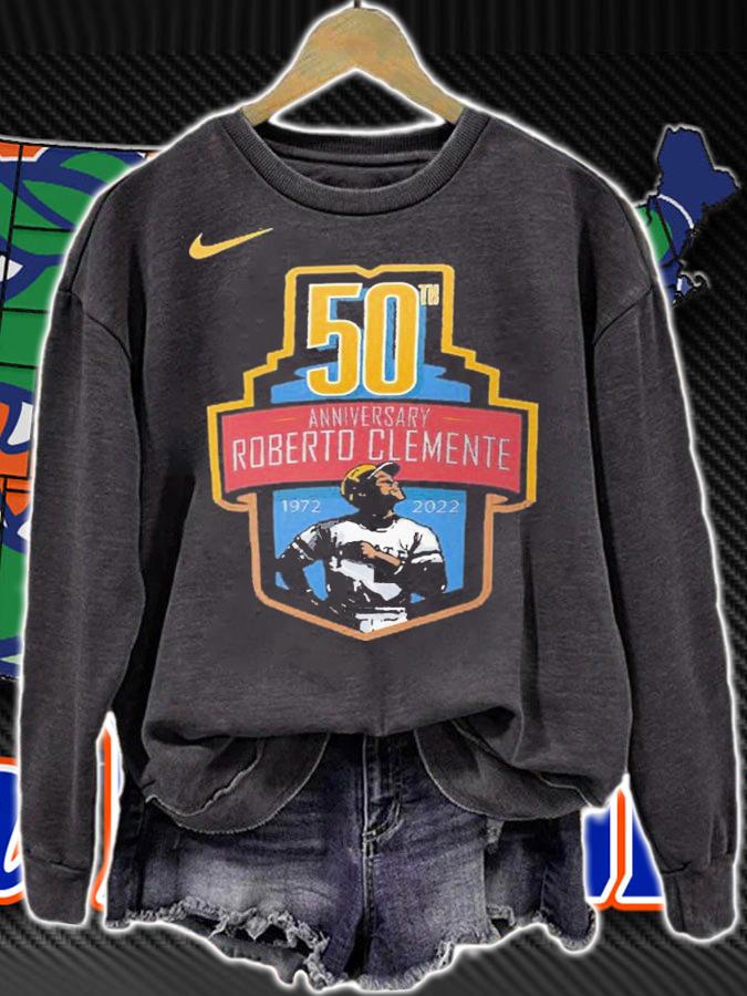 Roberto Clemente Pittsburgh Pirates 50th Anniversary Commemorative shirt t-shirt sweatshirt