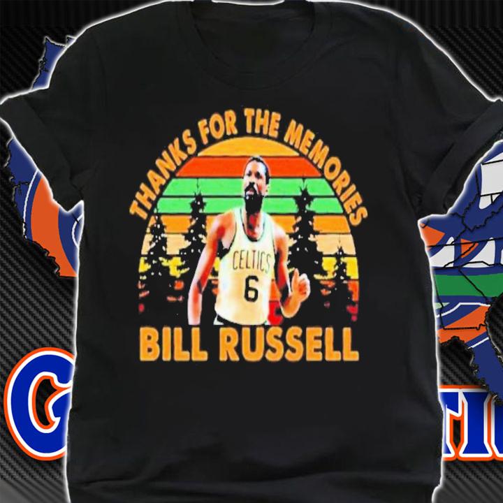 Bill Russell Thanks For The Memories Vintage Shirt t-shirt