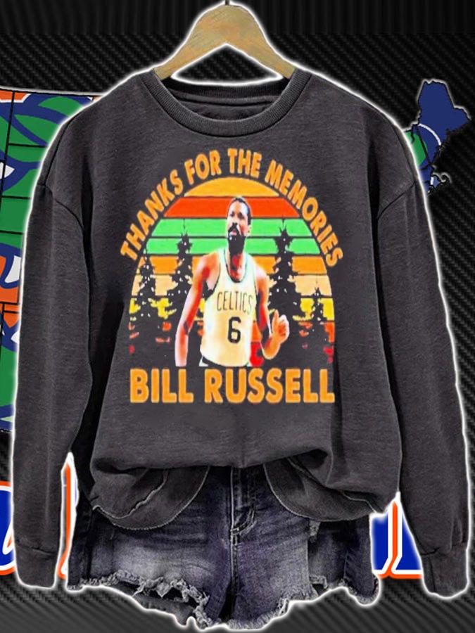 Bill Russell Thanks For The Memories Vintage Shirt t-shirt