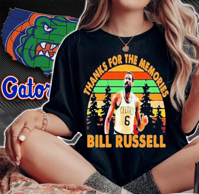 Bill Russell Thanks For The Memories Vintage Shirt t-shirt
