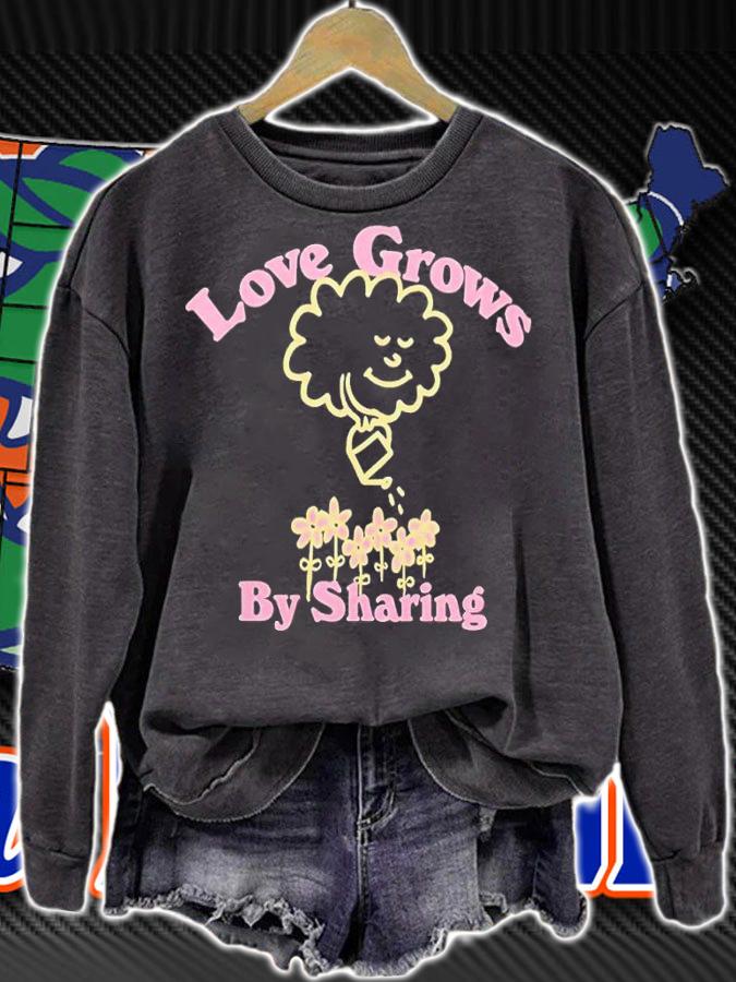 Something Bigger Love Grows By Sharing shirt t-shirt