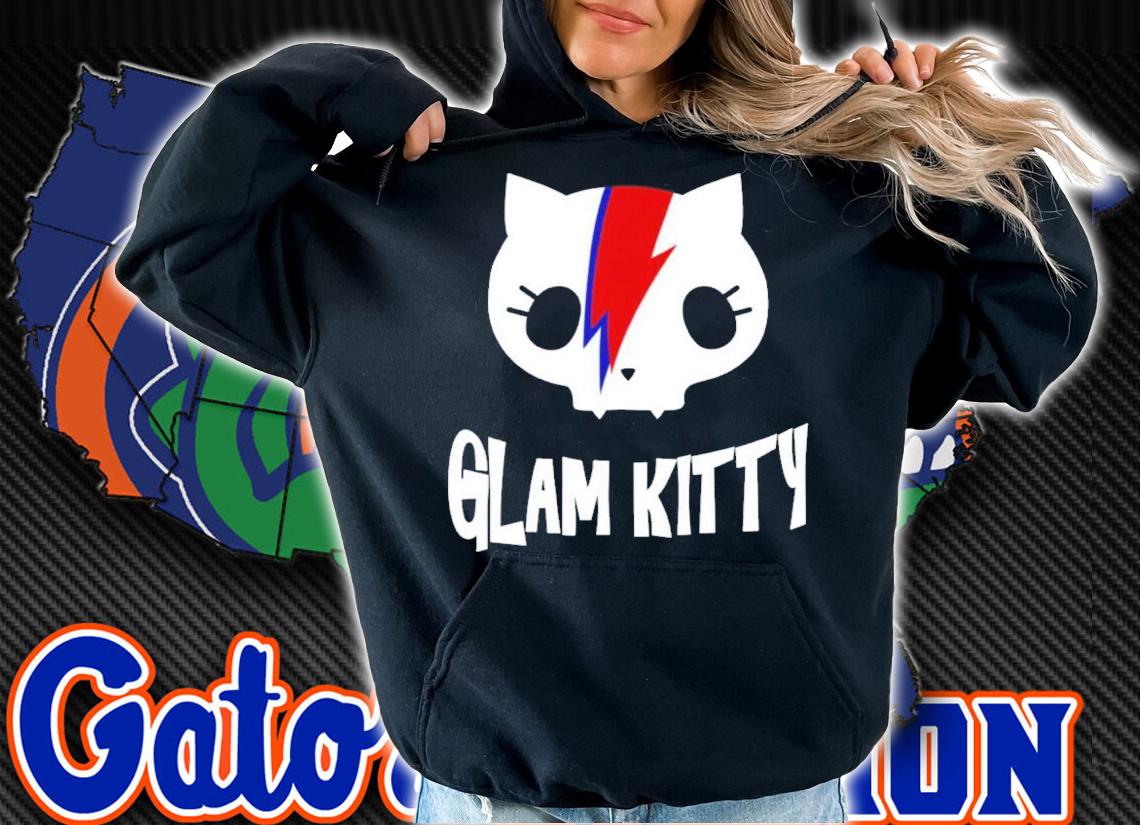 Cute Cat Glam Rock And Roll Shirt t-shirt