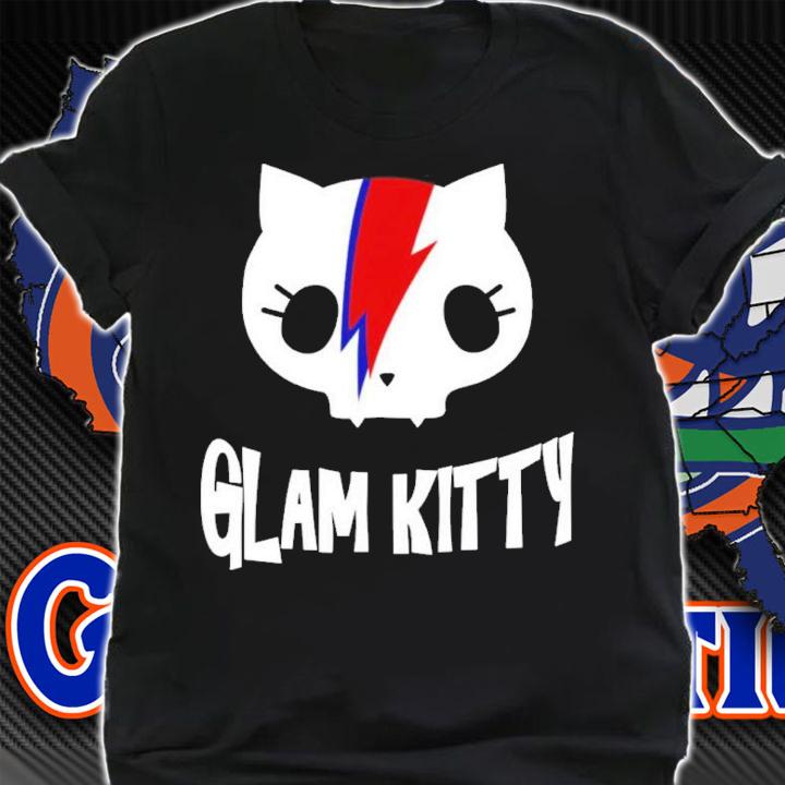 Cute Cat Glam Rock And Roll Shirt t-shirt