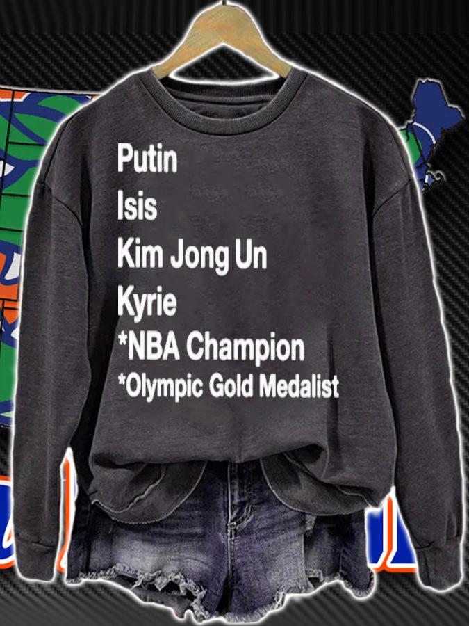 Dave Portnoy Putin Isis Kim Jong Un Kyrie Naba Champion Olympic Gold Medalist T-Shirt t-shirt sweatshirt