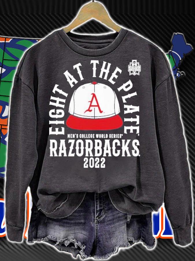 Fight At The Plate Men's College World Arkansas Razorbacks Rebels 2022 Shirt t-shirt