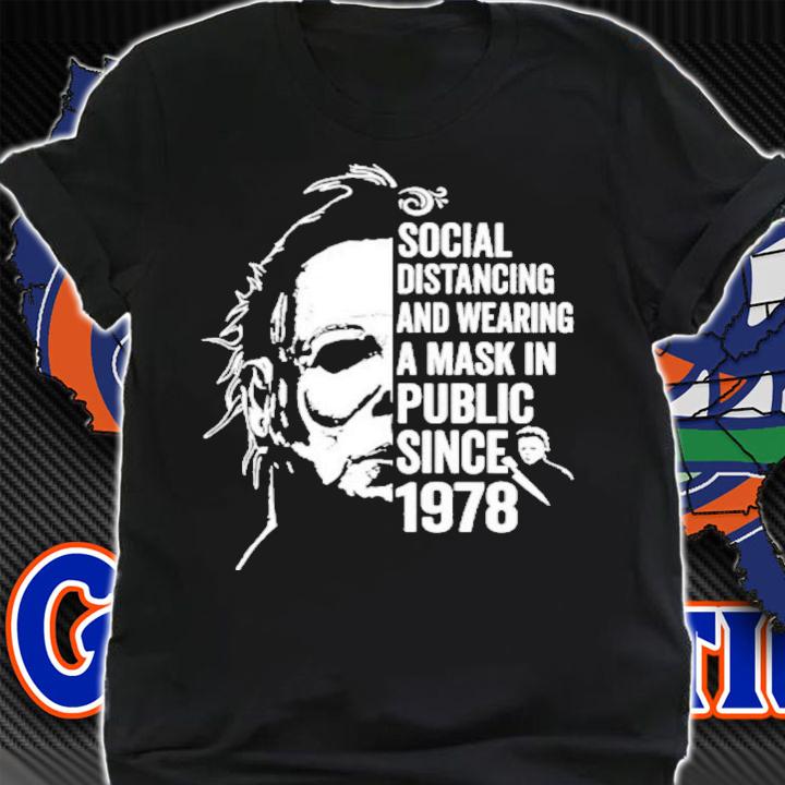 Halloween Movie Michael Myers Social Distancing T-Shirt t-shirt shirt