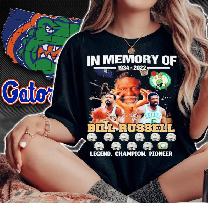 In Memory Of 1934-2022 Bill Russell Signature Legend Champion Pioneer Shirt t-shirt woman shirt