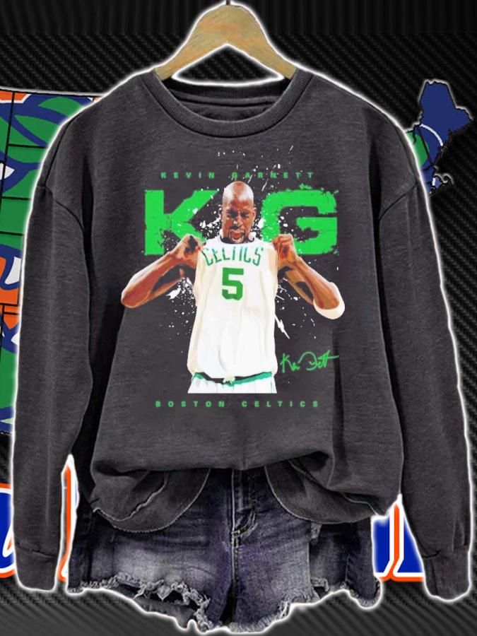 Kevin Garnett Boston Celtics Basketball Shirt t-shirt sweatshirt