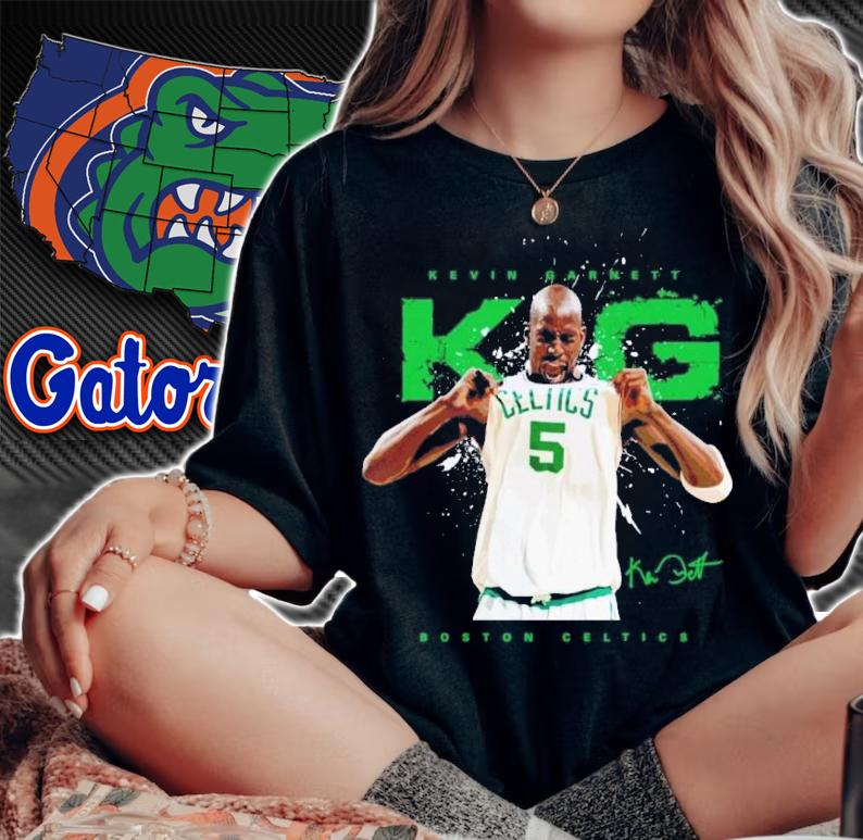 Kevin Garnett Boston Celtics Basketball Shirt t-shirt woman shirt
