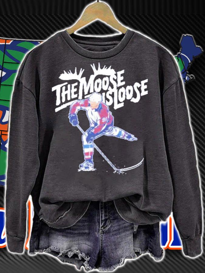 Mikko Rantanen Moose Is Loose 2022 Stanley Cup Champions T-Shirt t-shirt sweatshirt
