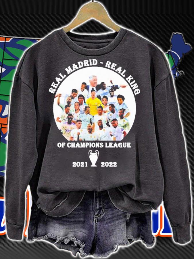 Real Madrid Real King Of Champions League 2021-2022 Shirt t-shirt