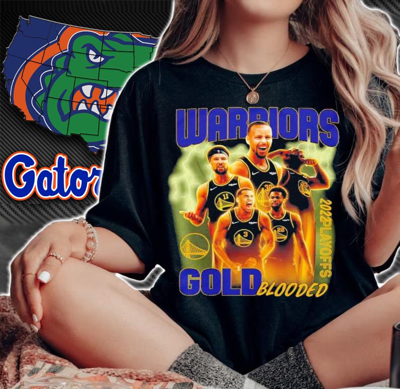 NBA Finals Golden State Warriors Gold Blooded Team T-Shirt t-shirt