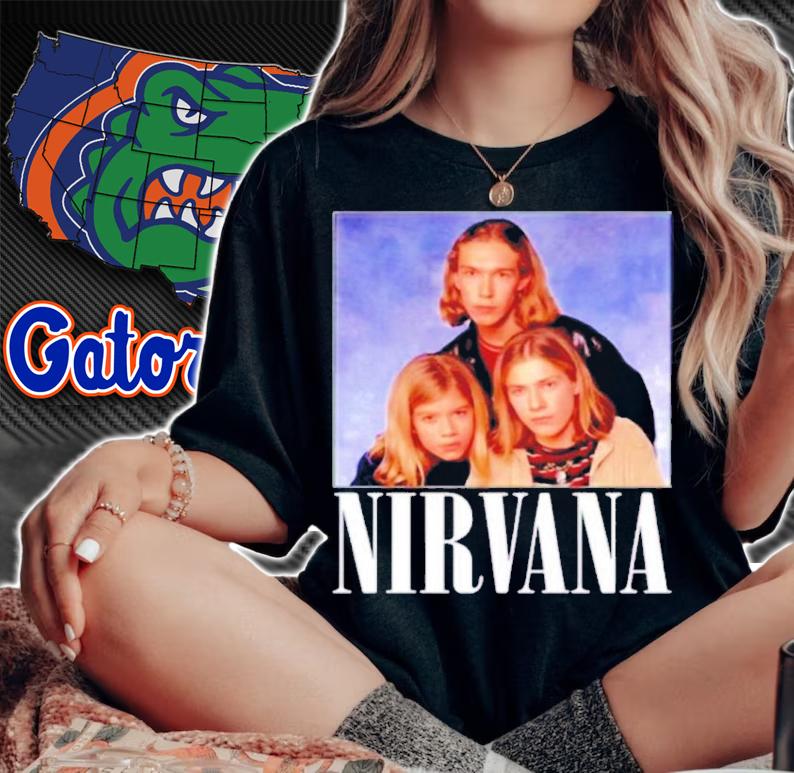 Nirvana Hanson 90s 1993 Band Tour Shirt t-shirt