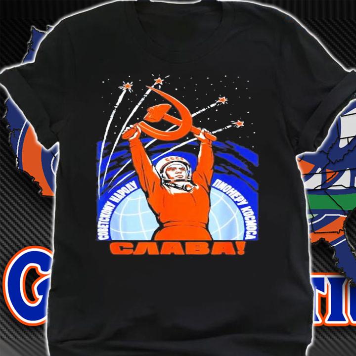 Soviet Space Astronaut Propaganda Retro T-Shirt t-shirt shirt