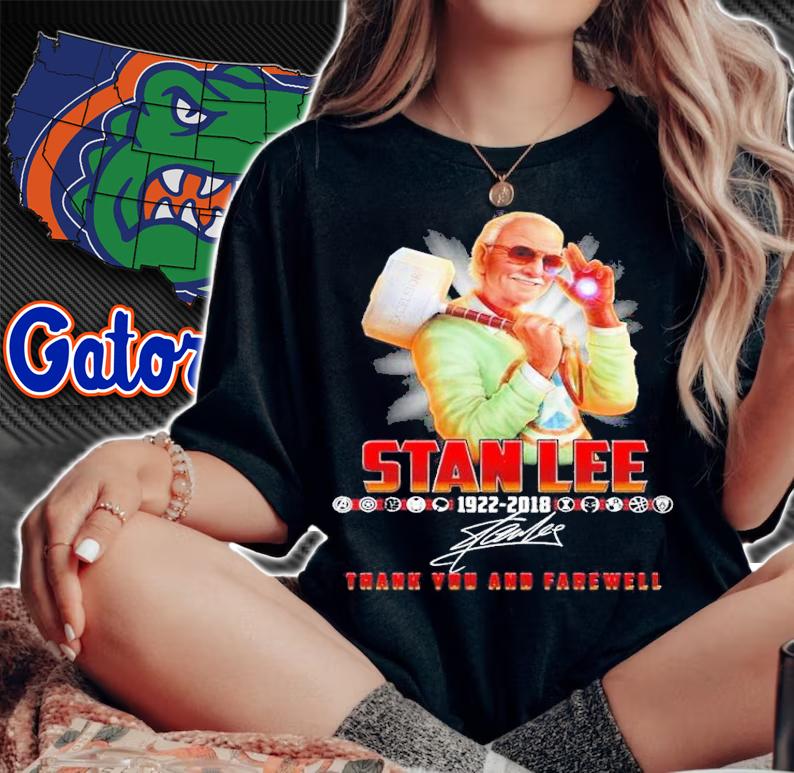 Stan Lee 1922 2018 thank you and farewell signature shirt t-shirt