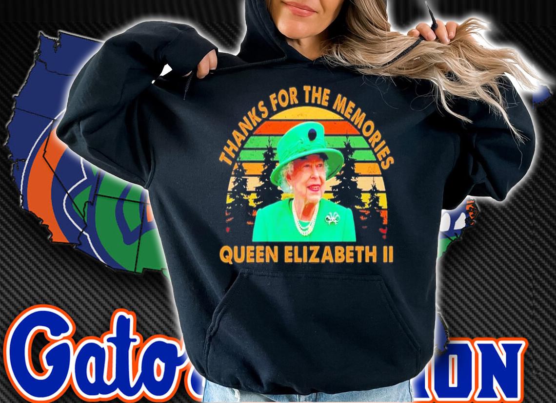 Thanks For The Memories The Queen Elizabeth II 1926-2022 Vintage T-Shirt t-shirt hoodie